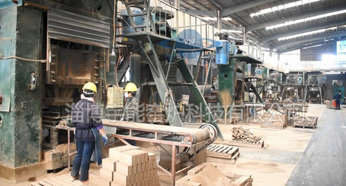 Refractory brick production line